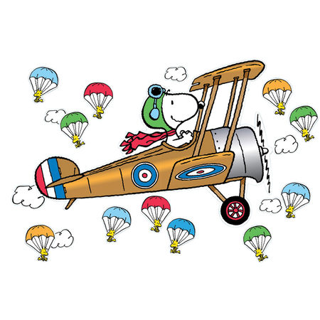 EUREKA Peanuts® Giant Flying Ace Snoopy Bulletin Board Set 847681